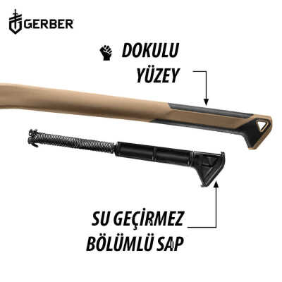 GerberGearBushcraftBalta-KampBaltasıKılıflı-CoyoteKahverengi - 6