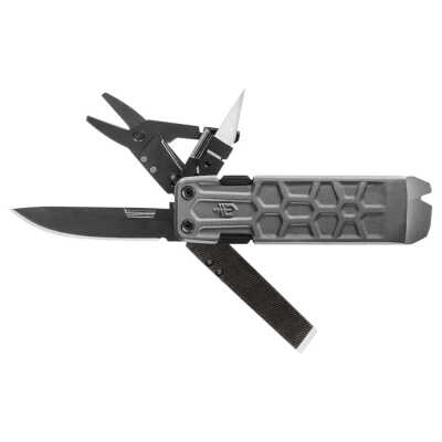 GerberGearLockdown10-in-1ÇokAmaçlıÇakı-SurvivalKazımaÇubuğu-Gri - GERBER